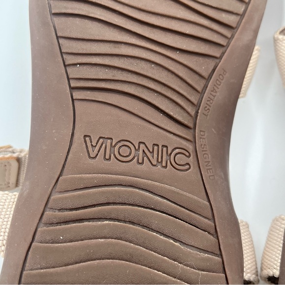 Vionic Candace straps comfort sandals in nude size 11 - Picture 11 of 11